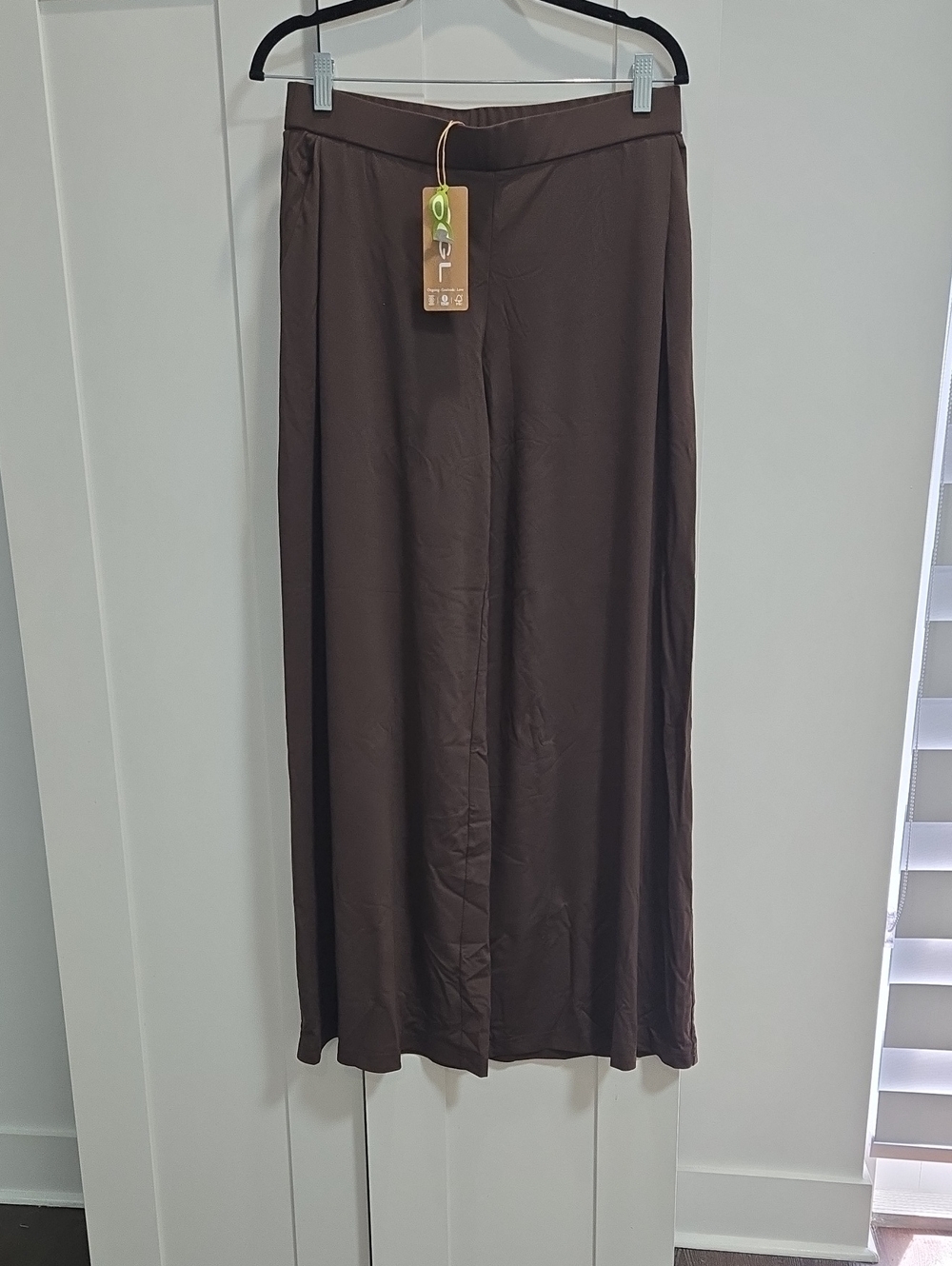 NWT OGL Mid Rise Flowy Wide Leg Pant Chocolate Brown (Dark Cocoa) M